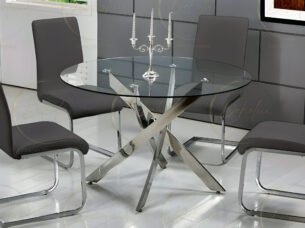 Round dining table collection